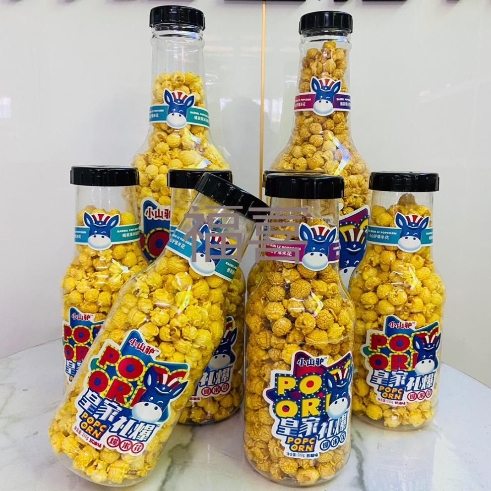 小山驴爆米花780g礼爆网红超大瓶装抱抱瓶儿童礼物零食 奶油味 焦糖78