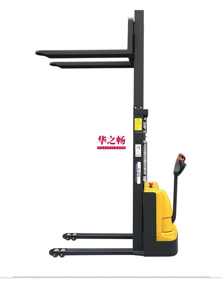 驾步行式全电动叉车电动堆高车半自动装卸车液压升降堆垛机定制 步行