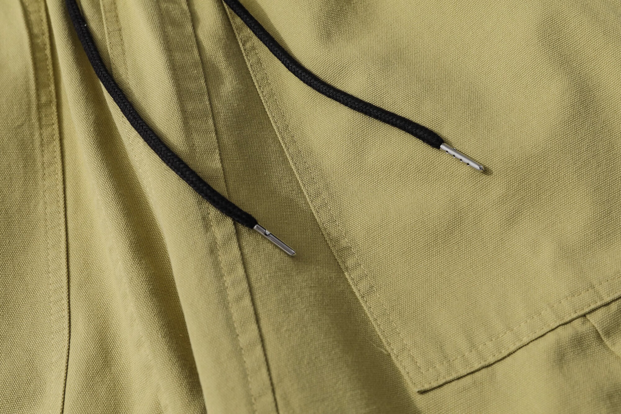 布老哥 秋季新阿美咔叽色直筒休闲裤抽绳运动宽松男百搭长裤 卡其色