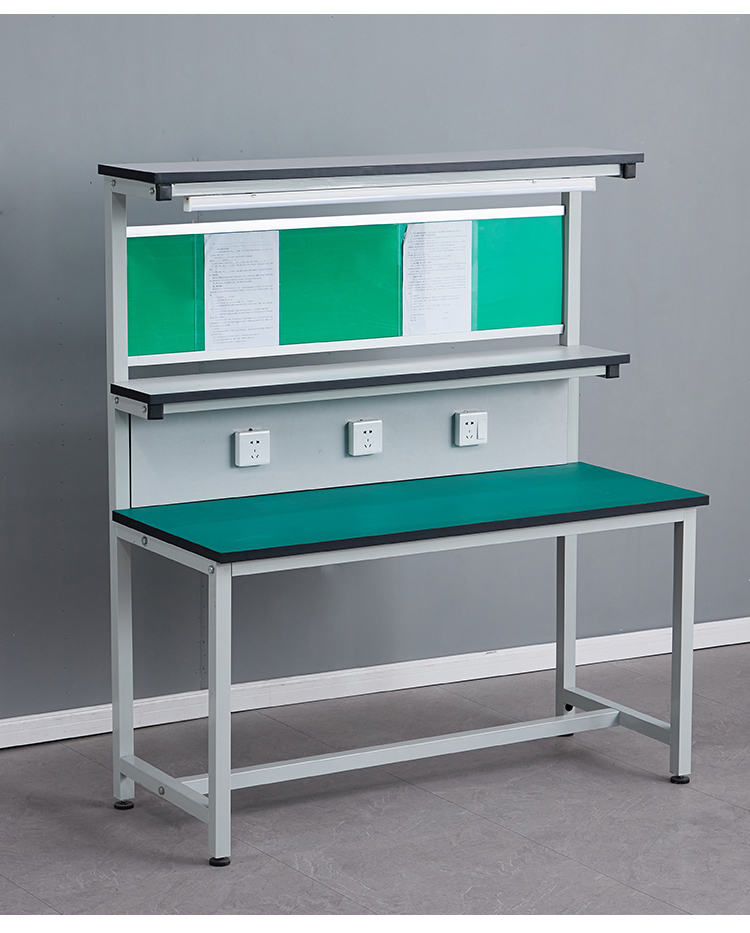 工作台带灯车间流水线装配台工厂桌子维修台注塑工作台 尺寸解读:长*