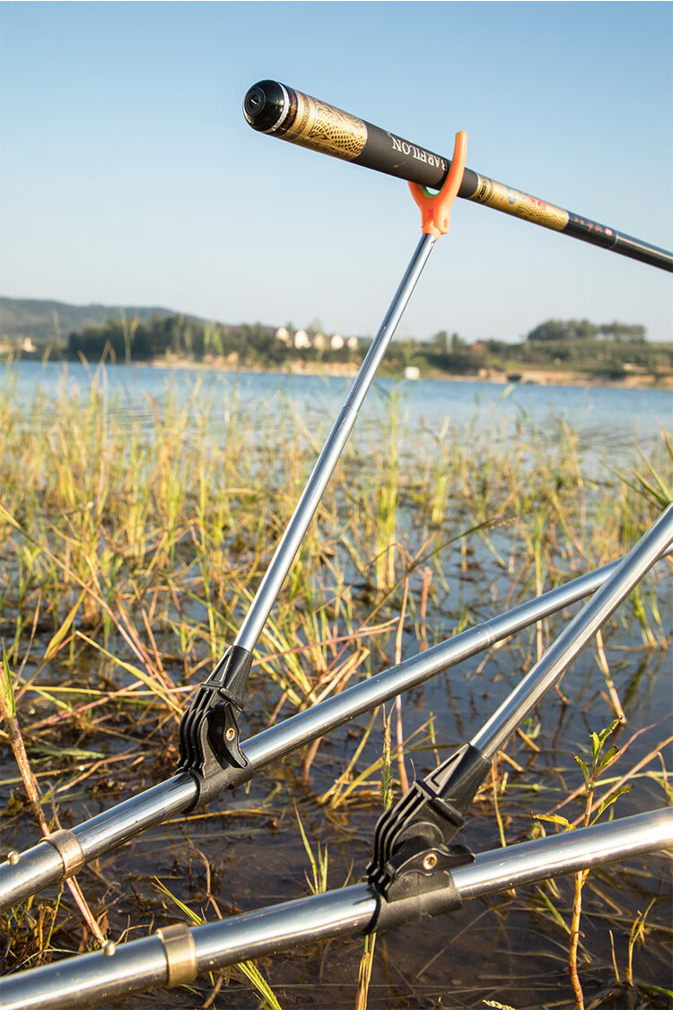 1米2.4米不锈钢钓鱼支架钓椅钓箱鱼竿炮台架鱼杆架杆地插 1.