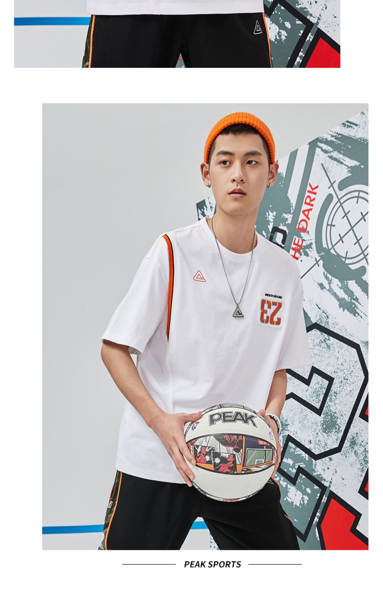 匹克圆领短袖t恤男士2021夏季新款潮流经典舒适时尚运动休闲t上衣黑色