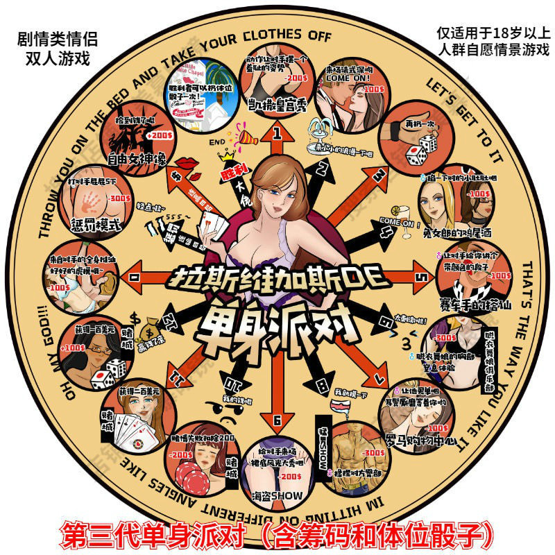 不舍天真 情趣游戏桌游 情侣飞行棋污双人互动桌游夫妻调情惩罚游戏床