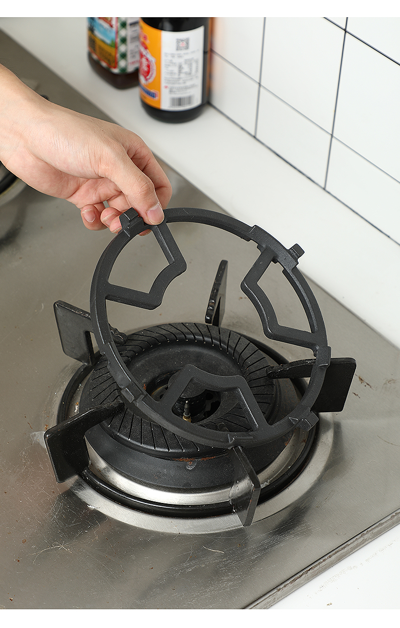 燃气灶小锅支架5爪四爪奶锅架子煤气灶火盘滑炉灶架托灶台垫圈