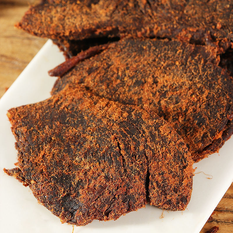 牛肉干风味内蒙草原特产手撕风干500g250g五香香辣牛肉片零食五香发2