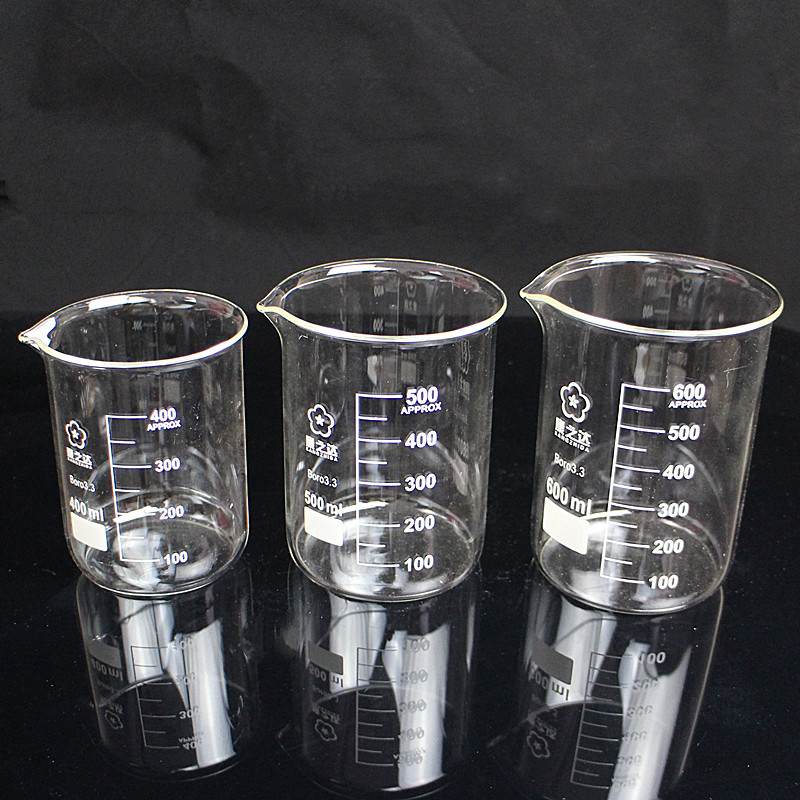 康之达 玻璃刻度烧杯 实验室化学试验用品仪器 耐高温透明玻璃量杯25