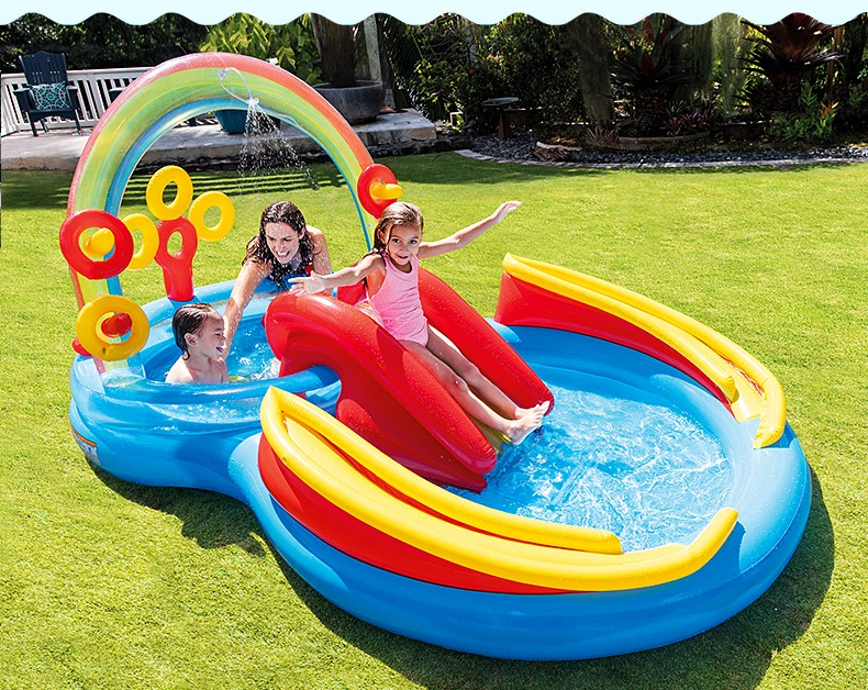 泳池充气垫加大加厚儿童充气水池游泳池家庭海洋球池沙池喷水戏水池