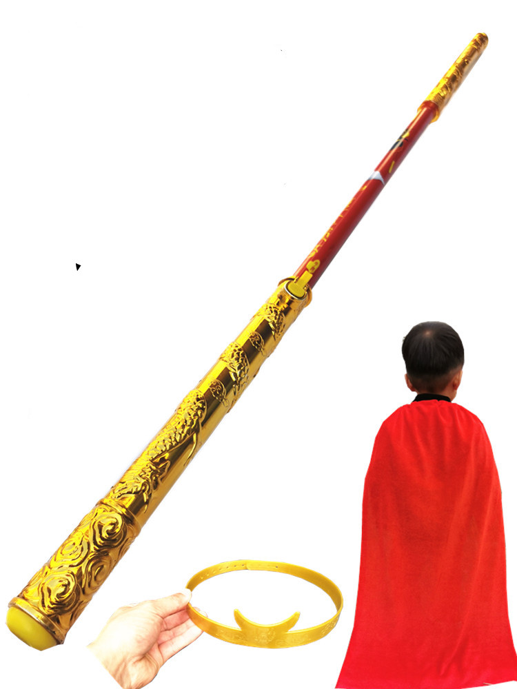 儿童可伸缩如意金箍棒防身 玩具合金齐天大圣孙悟空西游记定海神针 全