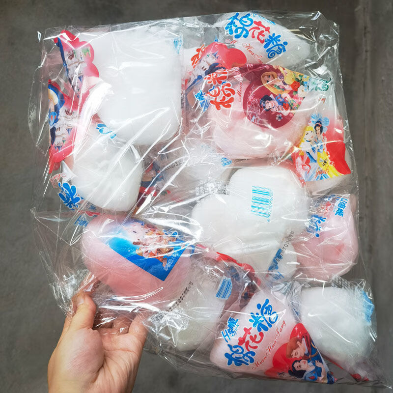 整箱果味拉丝棉花糖糖果怀旧80后零食老式棉花糖杯装袋装老式棉花糖6g