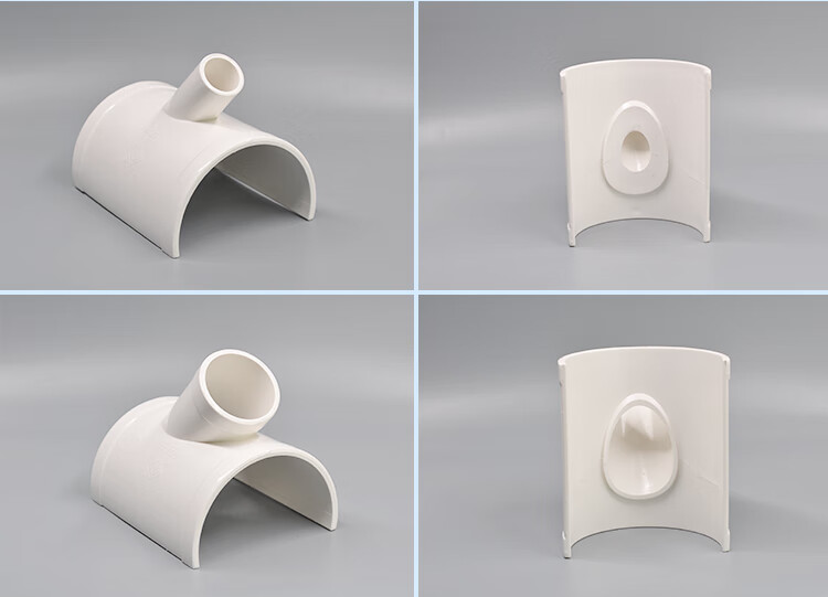 pvc开口三通补漏片排水管件快速抢修配件接头器110哈夫节75变径50 75