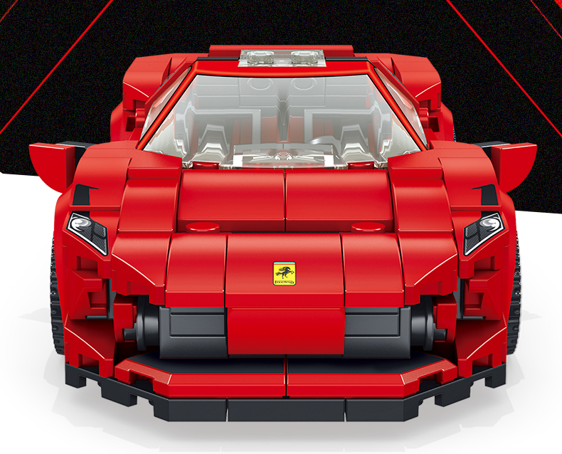 潘洛斯跑车系列积木拼装玩具力男孩多功能汽车模型赛车精品版倢豹ip