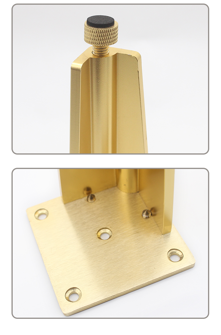 铝合金浴室柜脚沙发脚茶几桌脚橱柜衣柜电视柜腿家具支撑腿五金脚哑