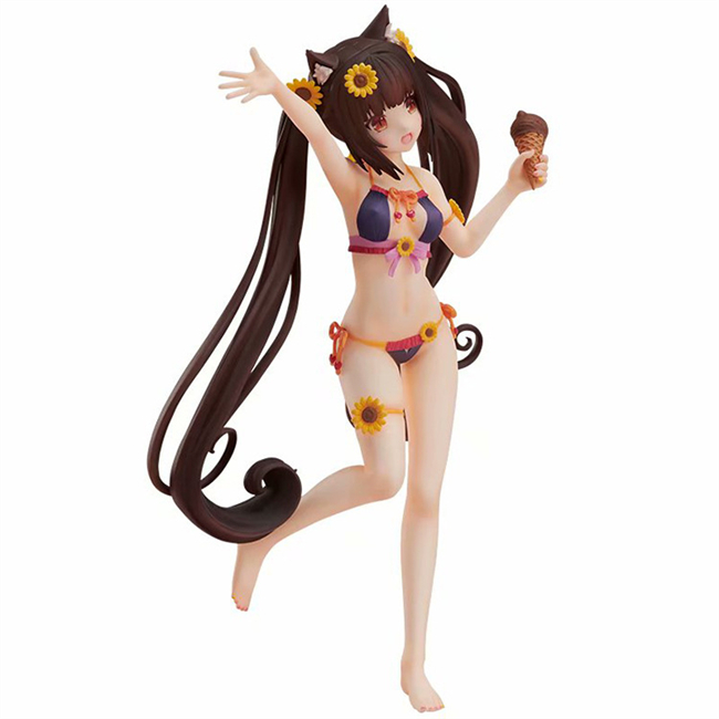 原猫娘 猫娘乐园女仆巧克力与香子兰猫合集香草站姿泳衣水着摆件模型