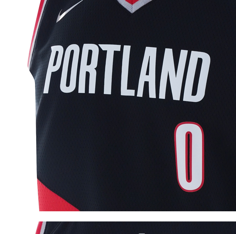 nba-nike耐克-kids开拓者队 lillard利拉德 diamond icon sw大童球衣