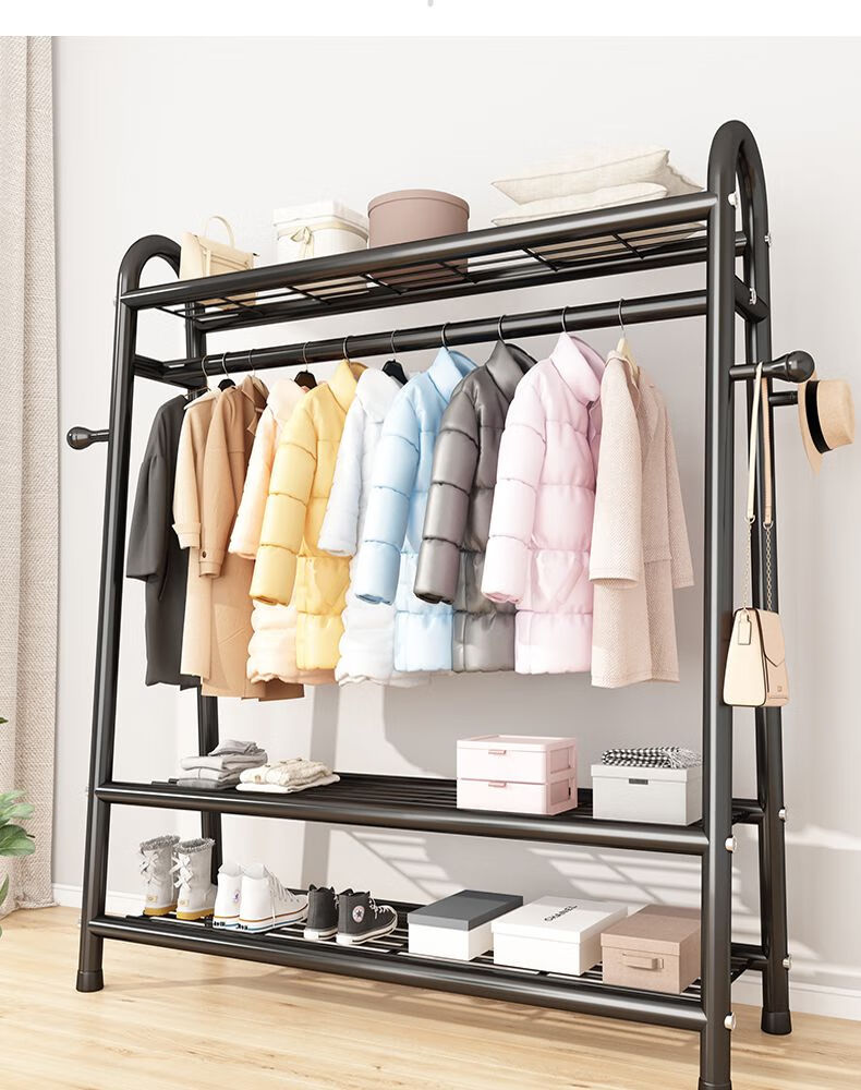 衣帽间置物架房间衣服架放衣服的架子衣服挂架落地晾衣架落地卧室内挂