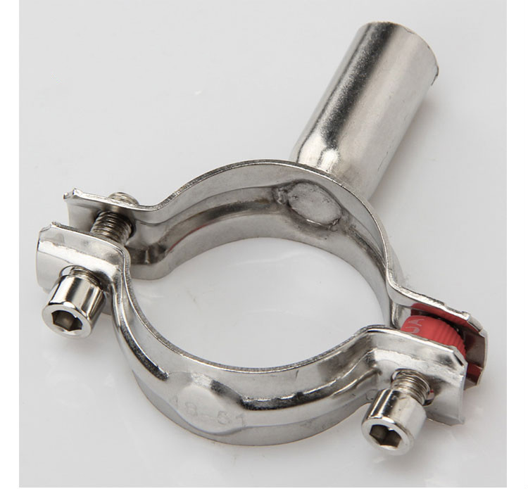 304不锈钢管支架管道固定卡子夹支撑托架卡扣抱箍水管墙码 Φ32-34