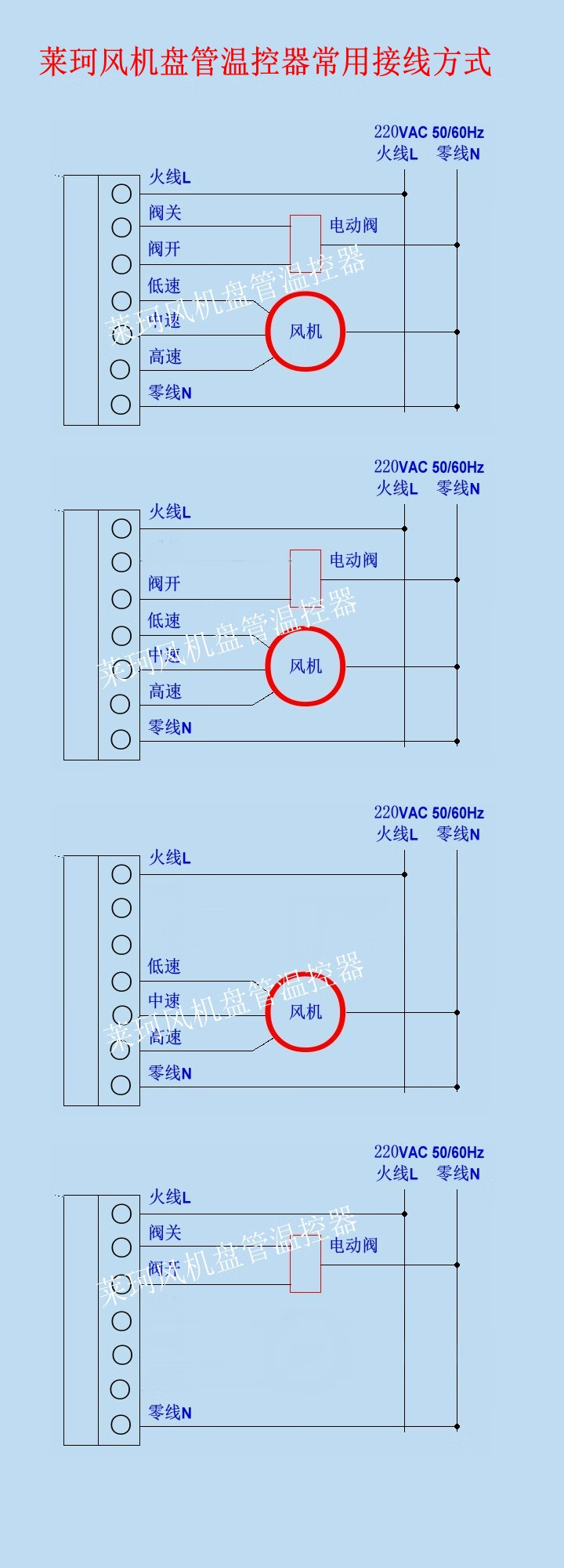 空调液晶温控器风机盘管温度控制器风盘控温开关促销 k901黑色触摸屏