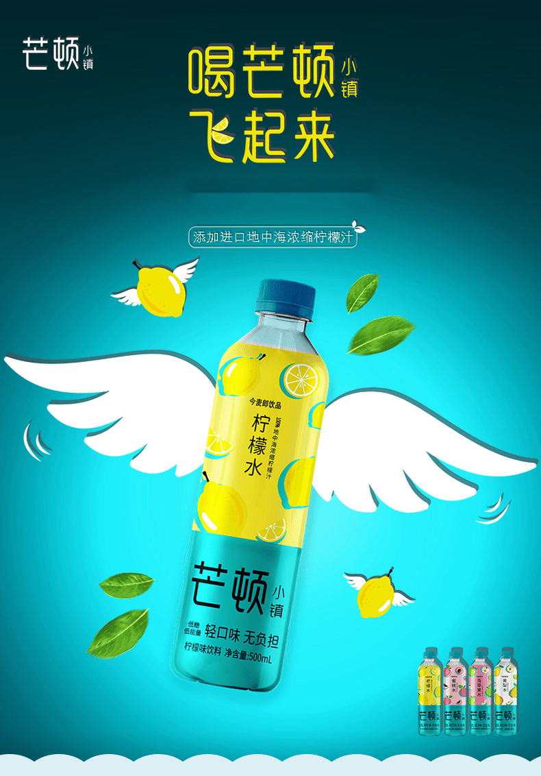 芒顿小镇混合果蔬汁500ml*24瓶整箱多口味水果味饮料苏伯 西瓜水500ml