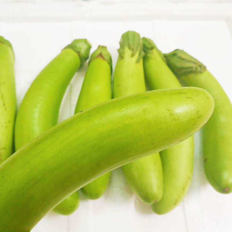 4斤农家现摘新鲜蔬菜广东青茄子绿皮长茄子紫烧烤小茄子有机