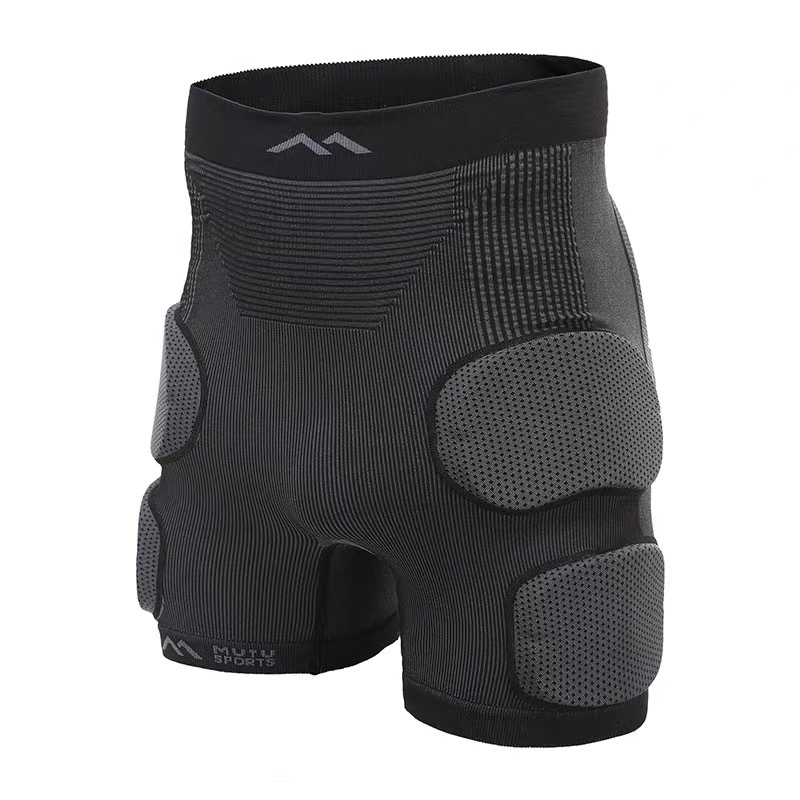 mutu木途木头mt护具双单板滑雪护具护甲连体护臀极限运动护具黑色连体