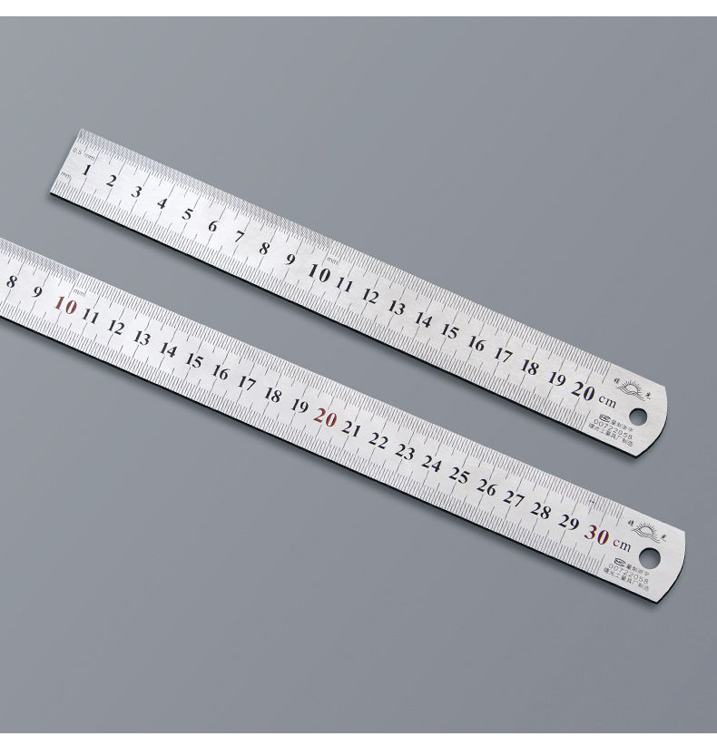 钢尺不锈钢直尺1米加厚钢尺1520305060厘米板尺绘图测量工具尺子15