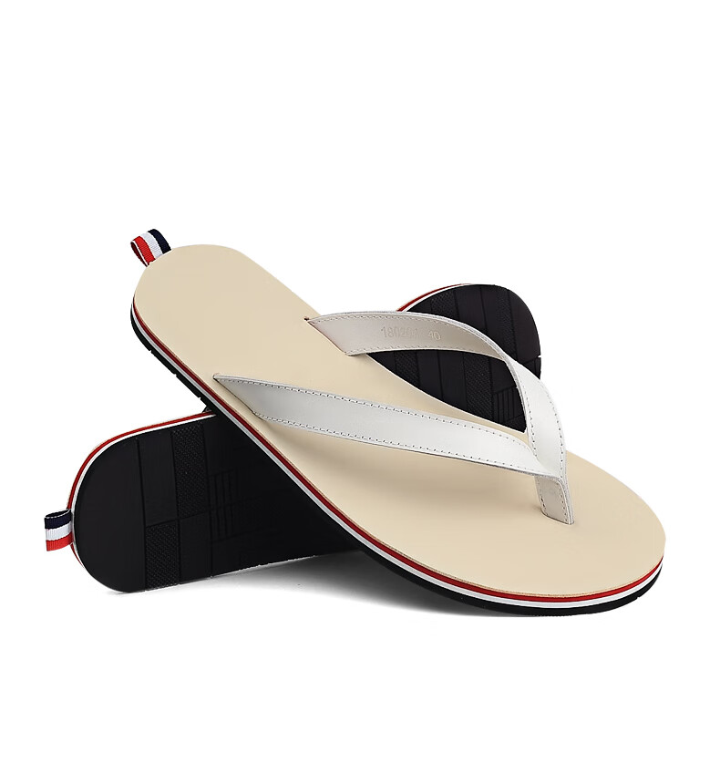 超薄人字拖大号拖鞋夏季新款男沙滩鞋夹脚薄底外穿凉拖防滑户外沙滩拖