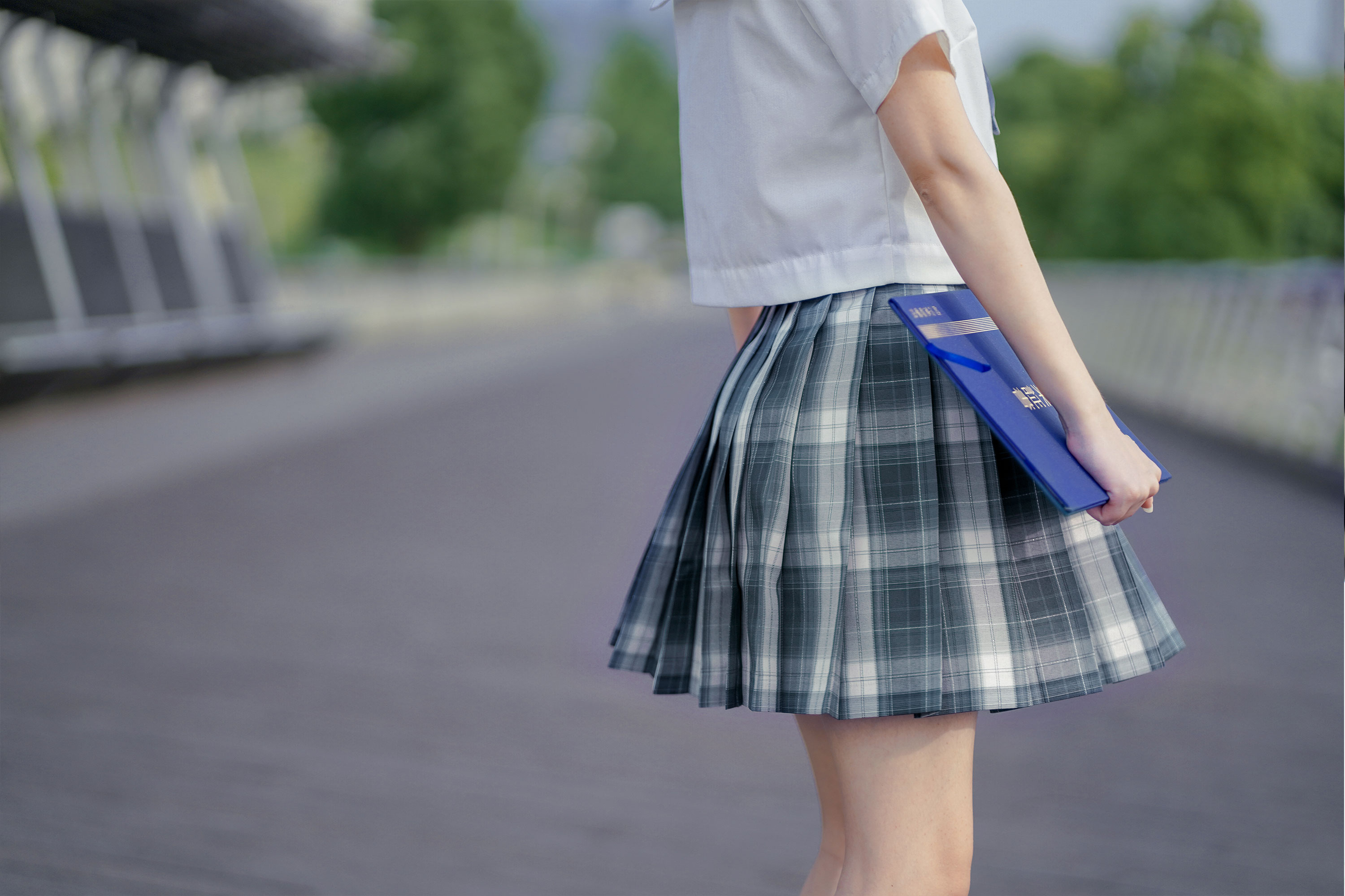 御茶家藏星入云原创jk制服银线格裙短裙春夏季百搭现货48cm裙长l