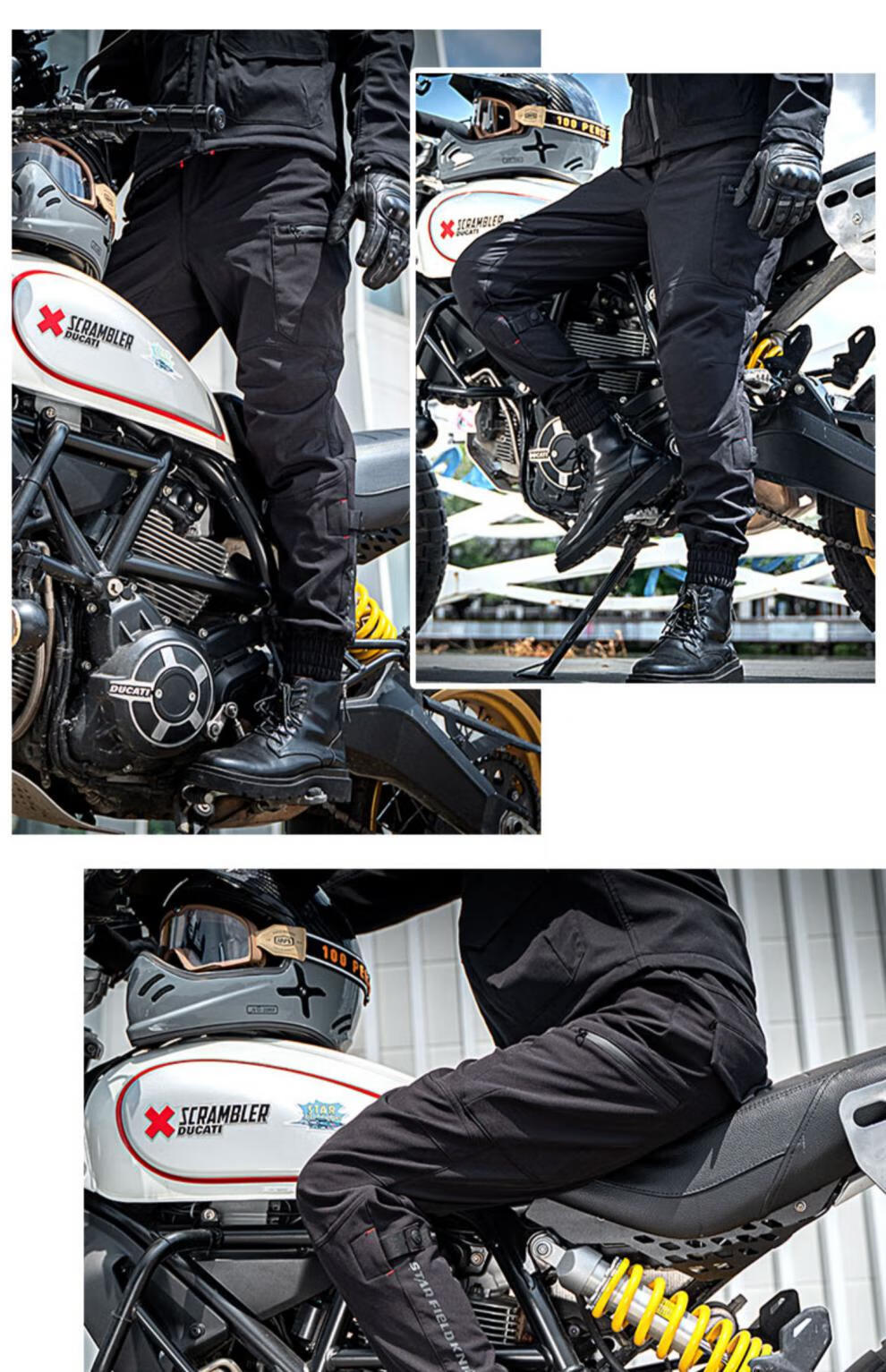星空骑士摩托车骑行裤四季防风保暖冬季加绒防水防摔加厚机车裤子 skp