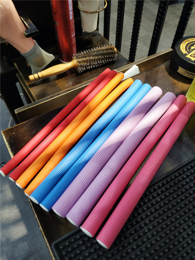 高品质烫发杠卷发杠子海绵热烫隔热棒梨花冷烫杠子内扣橡胶卷 10