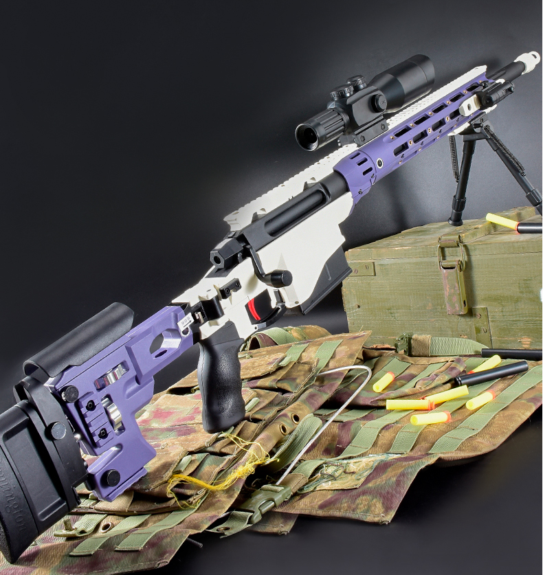 200 捷鹰sr1枪尼龙aw抛壳软弹枪200玩具枪手动拉栓模型 捷鹰尼龙版特