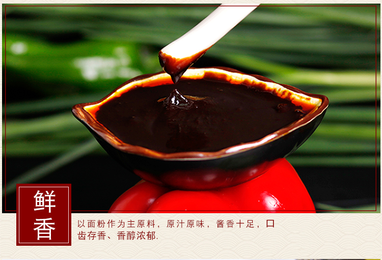 南泉牌美味甜面酱380g蘸酱炸酱烤鸭酱面酱煎饼大酱2瓶380g