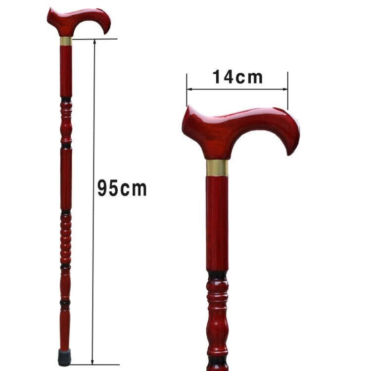 红木制老人拐扙龙头拐杖老年人拄手棍滑仗木头拐棍实木葫芦结三个防滑