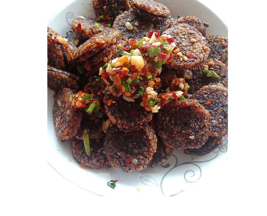 湖南湘西土特产怀化凤凰血粑农家手工自制血肠粑猪血肠糯米血灌肠3斤