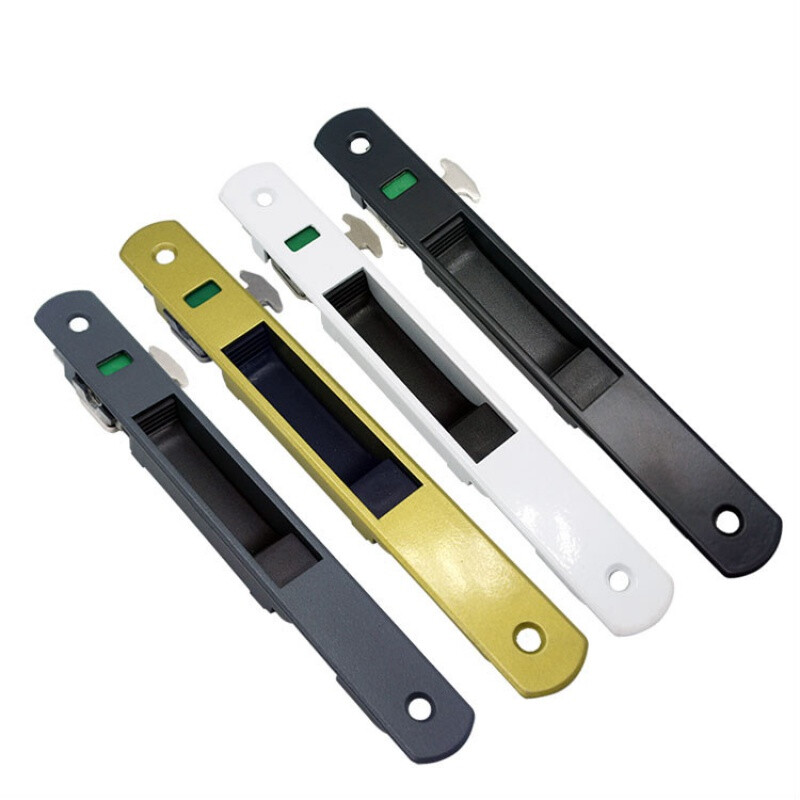 断桥铝合金门落地窗锁钩锁推拉门锁勾锁平移门移窗一字锁配件老式 浅