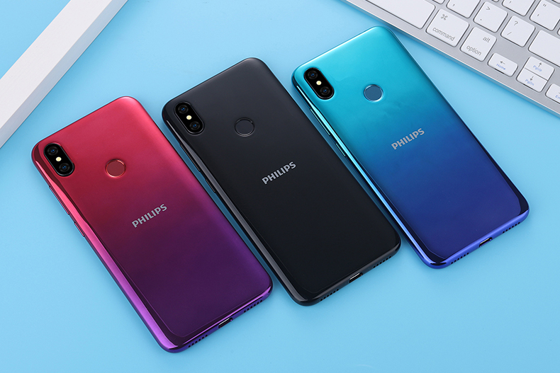 飞利浦philipss610水滴全面屏人脸指纹双解锁通智能手机4g通双卡双待