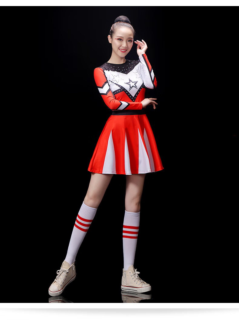 健美操服装女套装啦啦队女表演广场舞拉拉队健身操现代啦啦操演出服