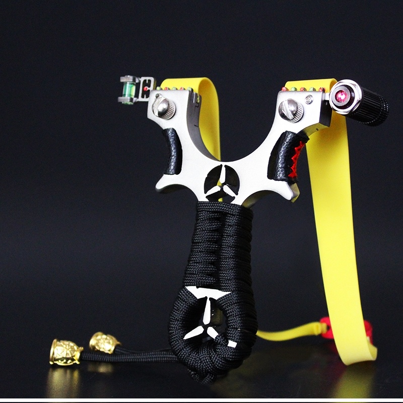 钢弹弓比赛专用大全杆枪皮筋枪带瞄准器红外激光弹弓 玛莎【图片 价格