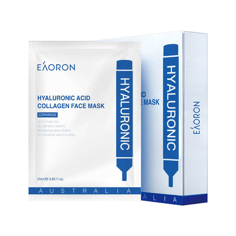 澳洲eaoron澳容水光针玻尿酸白面膜黑膜红膜紫膜金膜补水美白提亮