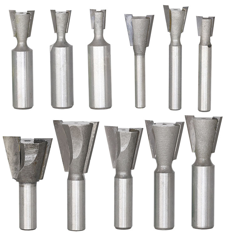 燕尾刀槽铣铣刀木工铣刀具修边机刀头雕刻机锣刀子口荀刀 1/4*3/8