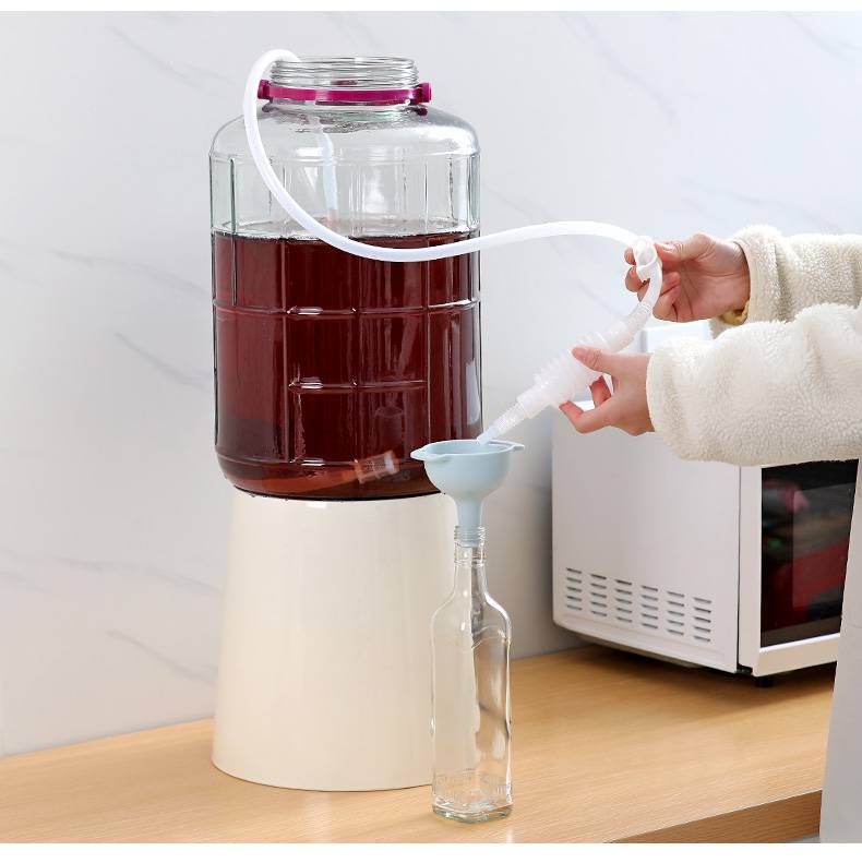 抖音同款2022新款葡萄酒红酒虹吸管自酿散白酒坛抽酒器家用手动取酒泵