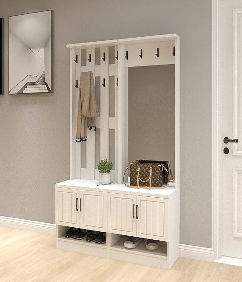 小米(mi)生态米家通用穿衣镜鞋柜新衣架鞋柜镜子门厅柜衣帽柜换鞋凳