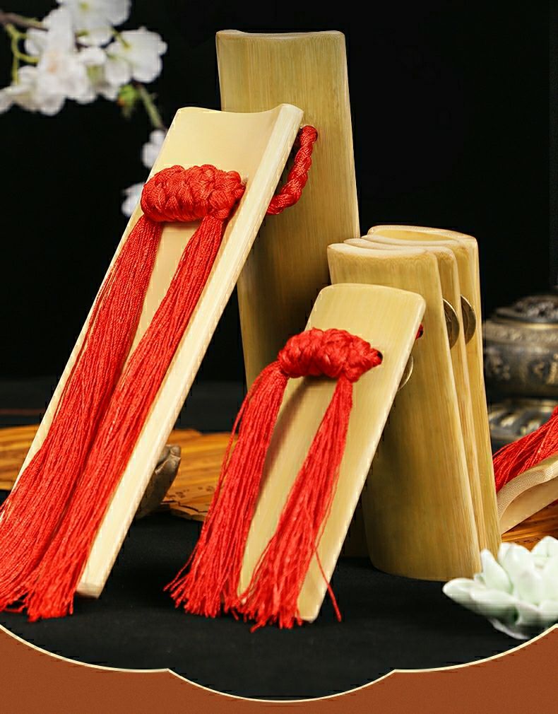 德云社快板入门成人小学生儿童初学相声表演道具老竹响板一对普及简单