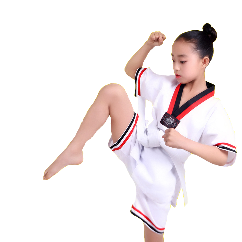 限时秒杀柔道比赛服跆拳道裤子白色训练道裤柔术道服短裤长裤儿童成年