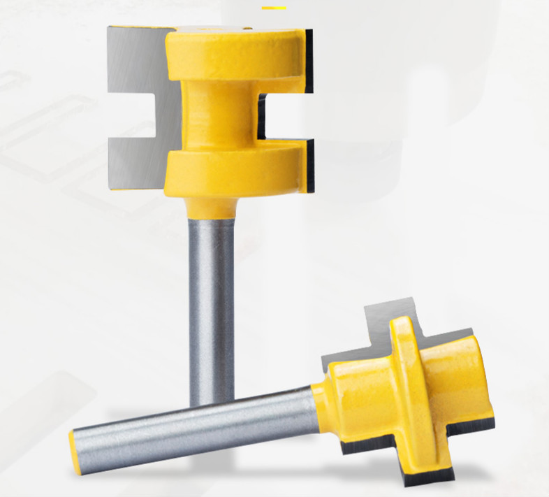 锣机修边刀头公母榫头拼接板组合配套木工刀具锣刀方齿榫合刀