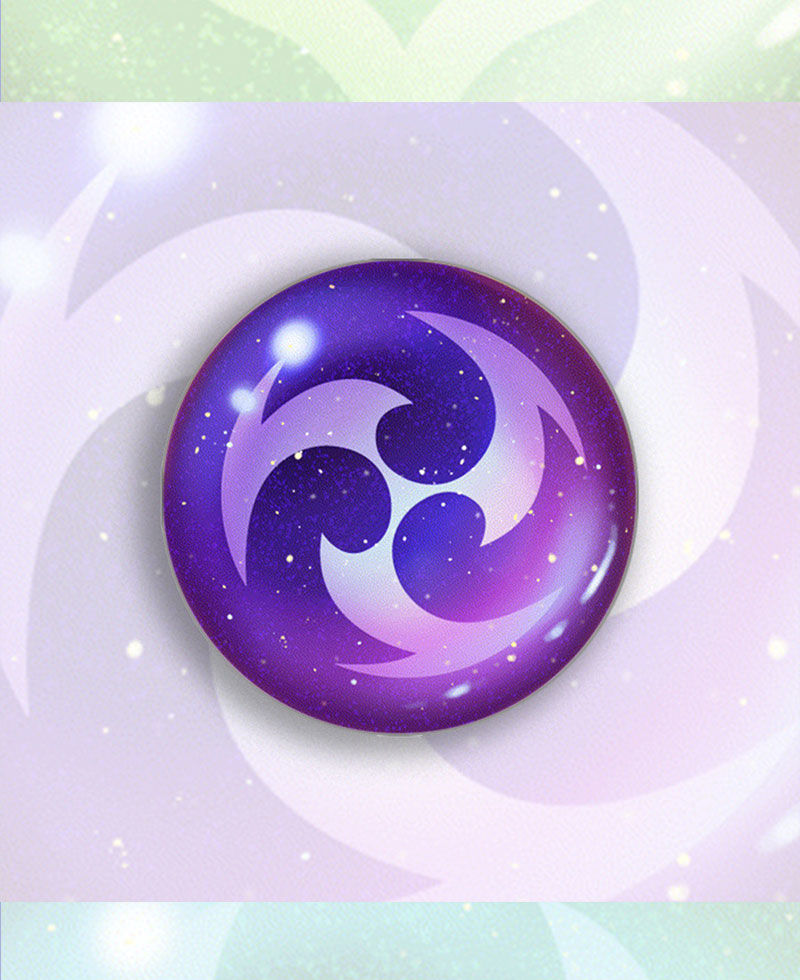 原神神之眼胸针周边徽章动漫细闪磨砂吧唧挂饰学生礼品生日漫展元气