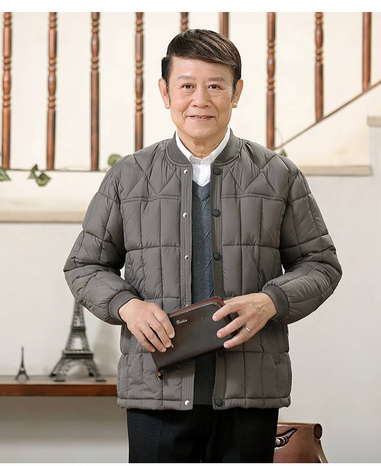 老年人男式贴身厚棉袄老头内穿棉袄中男冬装棉衣内胆男宽松爷爷内穿