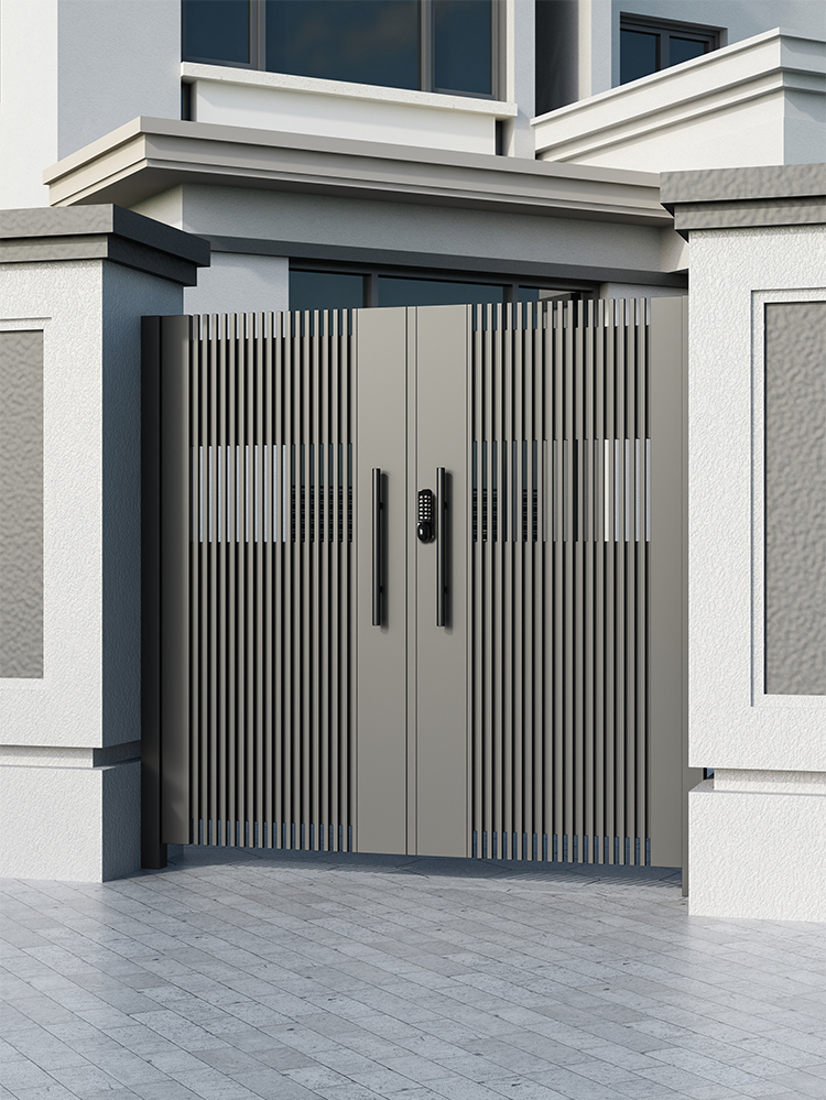 大门户外单双开大气铁艺庭院门现代乡村花园栅栏门 款式8/平方【图片