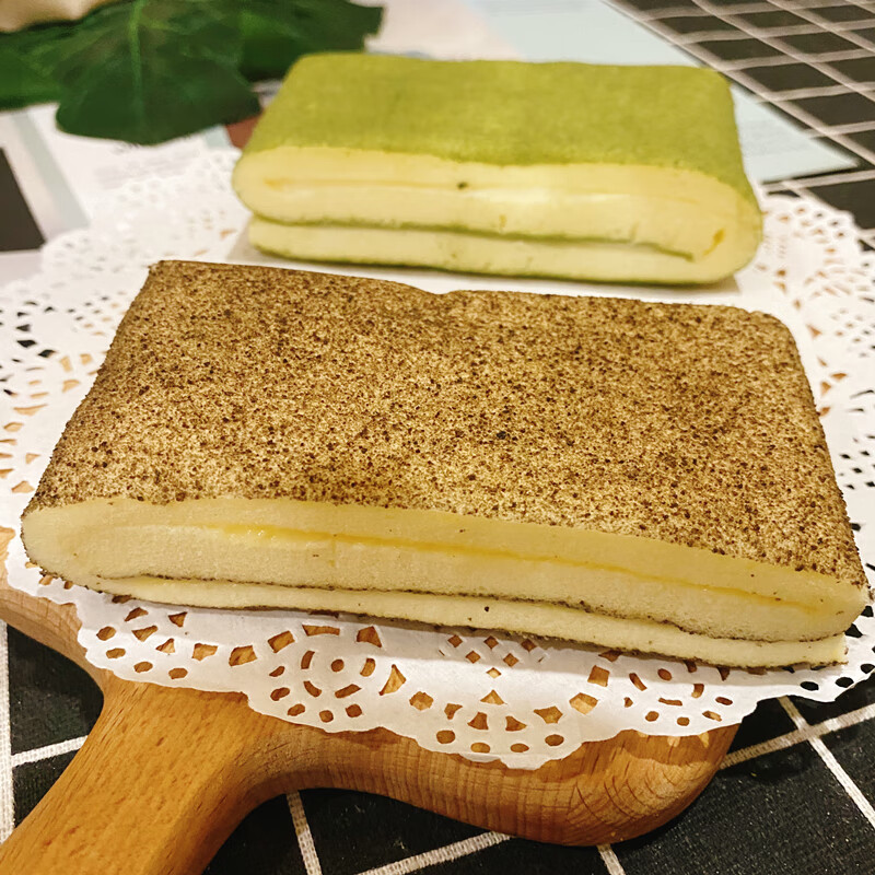 不二情书毛巾卷蛋糕巧克力芒果味抹茶豆乳味整箱4斤小被卷早餐面2个