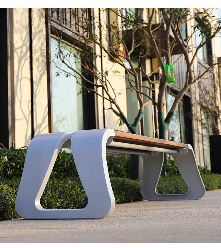 梓桦户外座椅菠萝格公园椅长椅防腐木凳子广场休息椅景观园林室外长凳