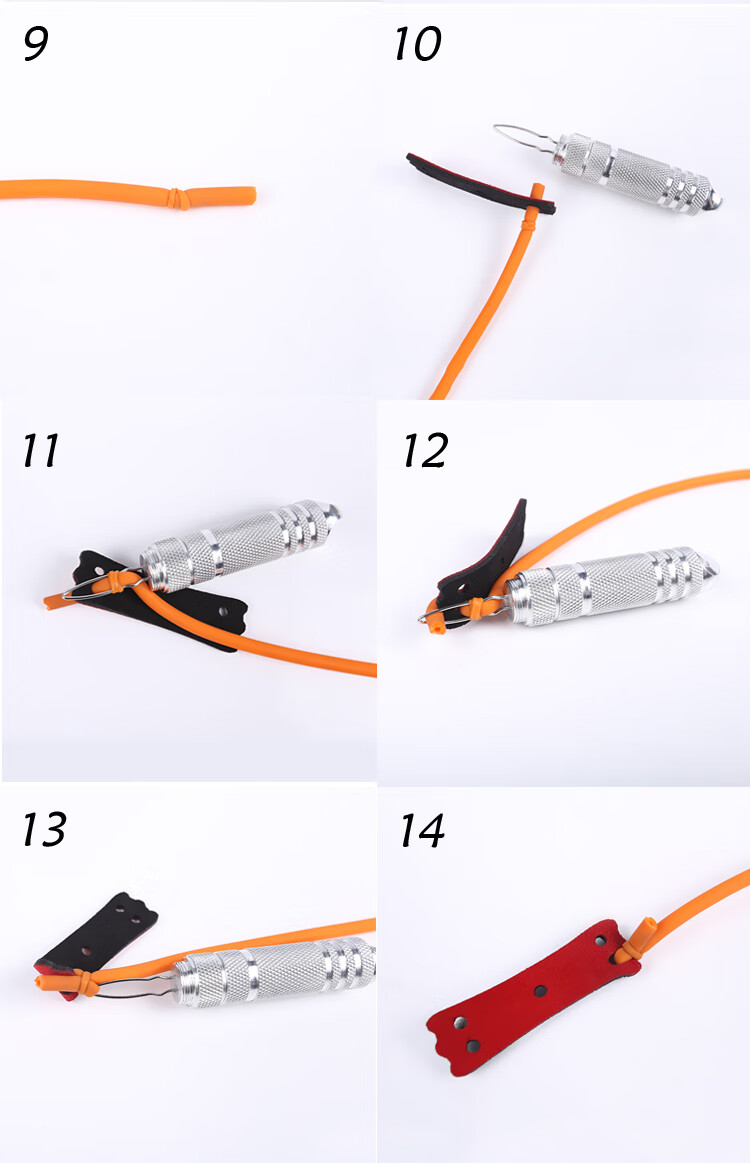 八字扣八字套绑皮筋工具铝柄8字扣弹弓皮筋助手卡珠卡球装配器铝柄